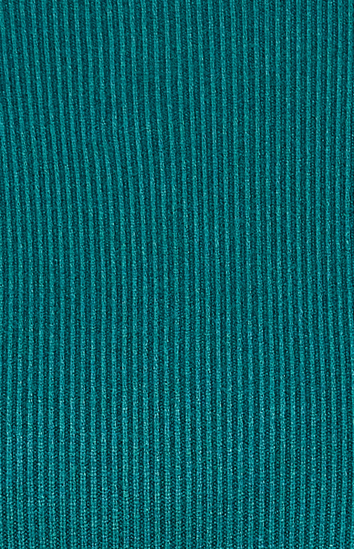 Boat Neckline Bubble Sleeve Contrast Knit Midi Dress