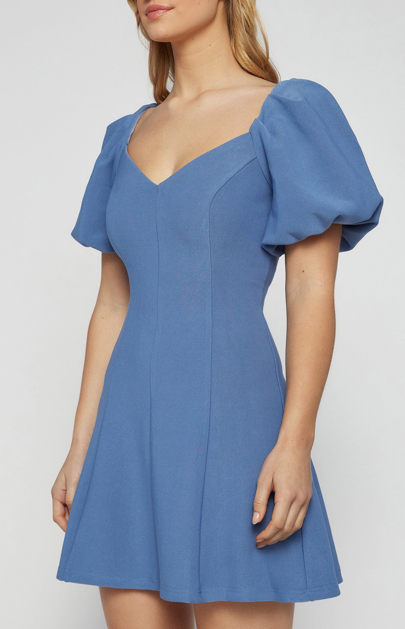 Textured Stretch Fabric Panel Dress