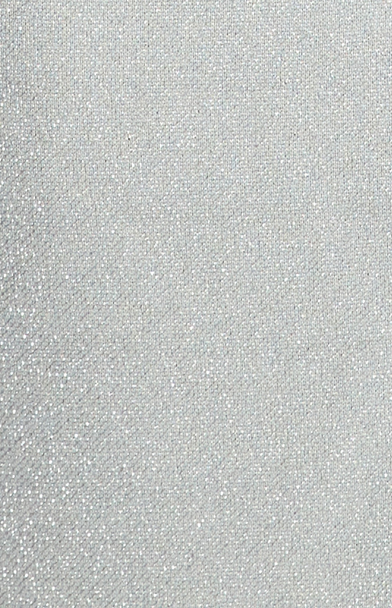 Metallic Mesh Maxi Dress with Side Pleat