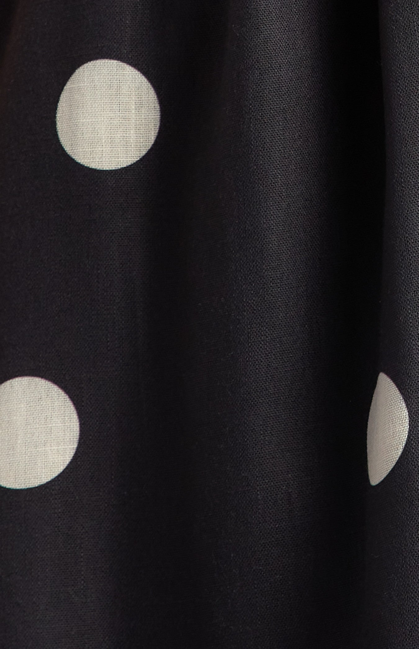 Polkadot Folded Neckline Midi Dress with Pockets