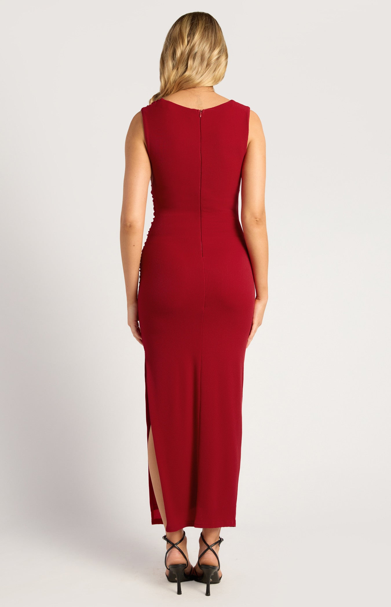 Gold Buckle Star Fish Detail Jersey Dress