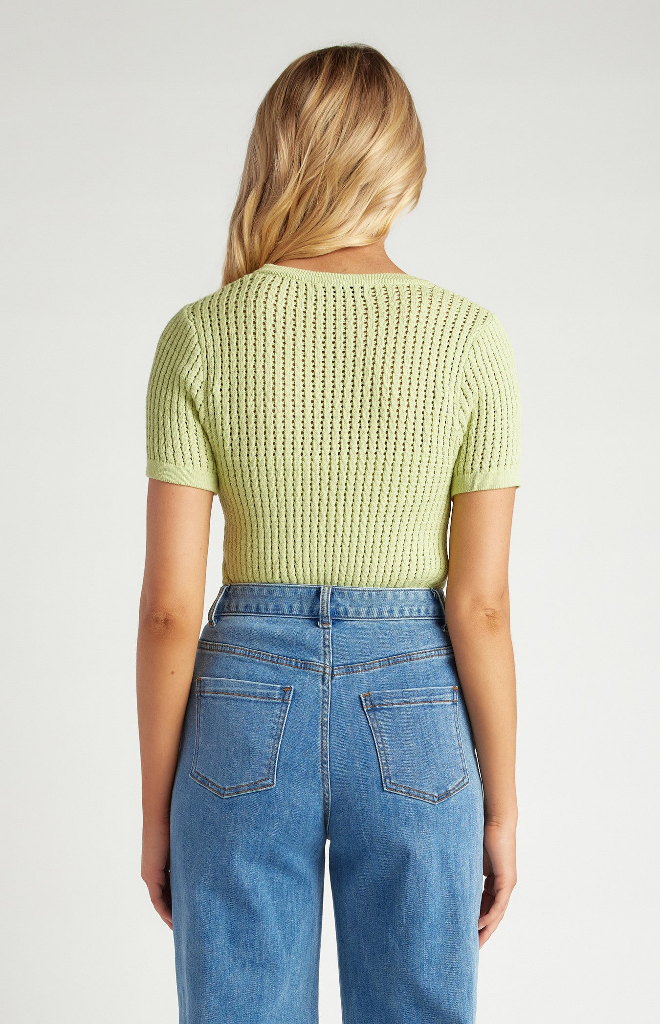 Crochet Knit Top with Slip Cami