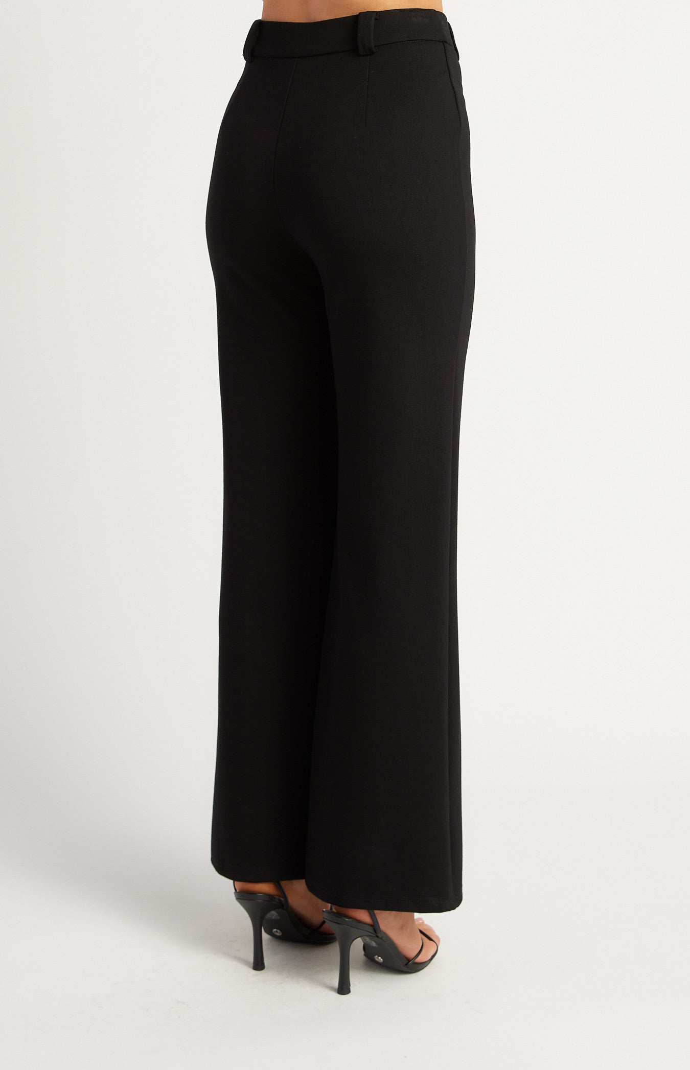 Stretch Fabric Front Seam Detail Pants