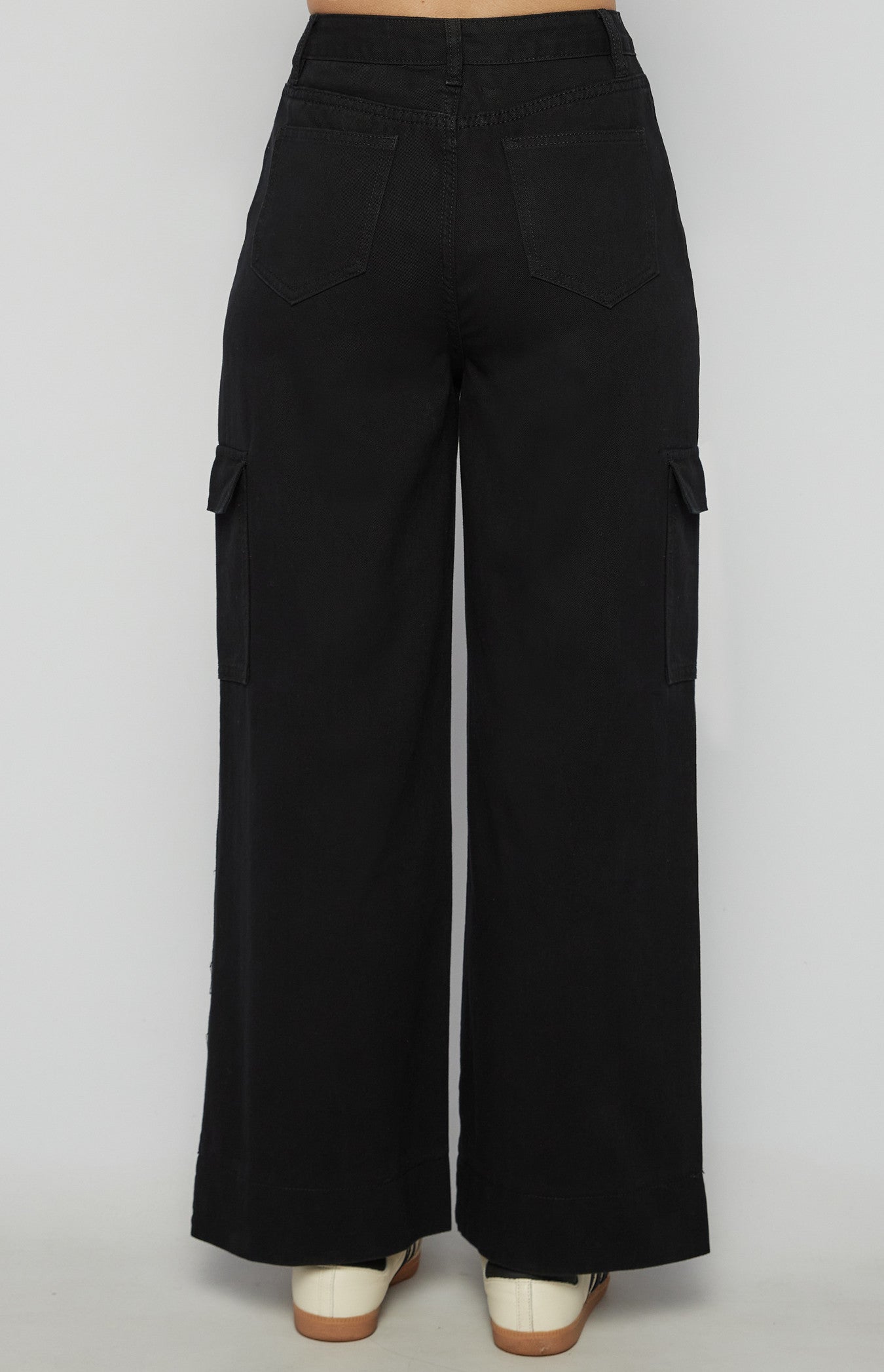 Cotton Side Patch Pocket Detail Pants