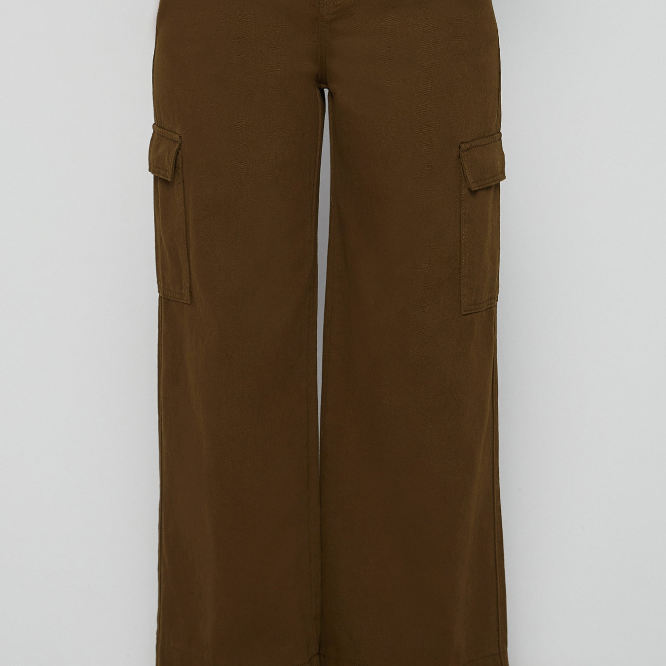 Cotton Side Patch Pocket Detail Pants