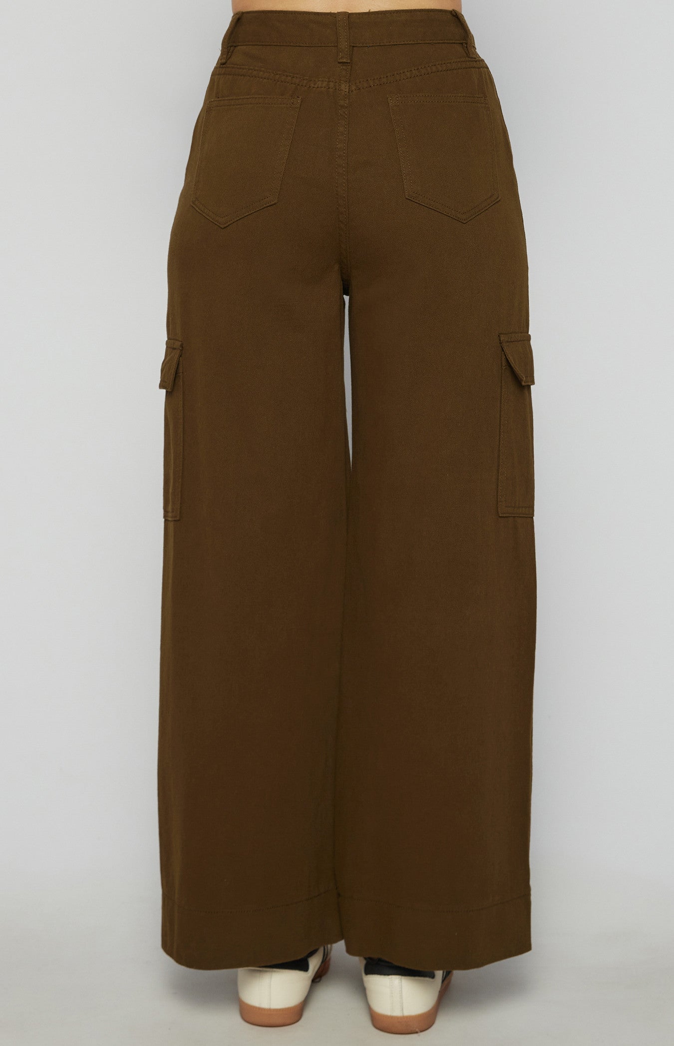 Cotton Side Patch Pocket Detail Pants