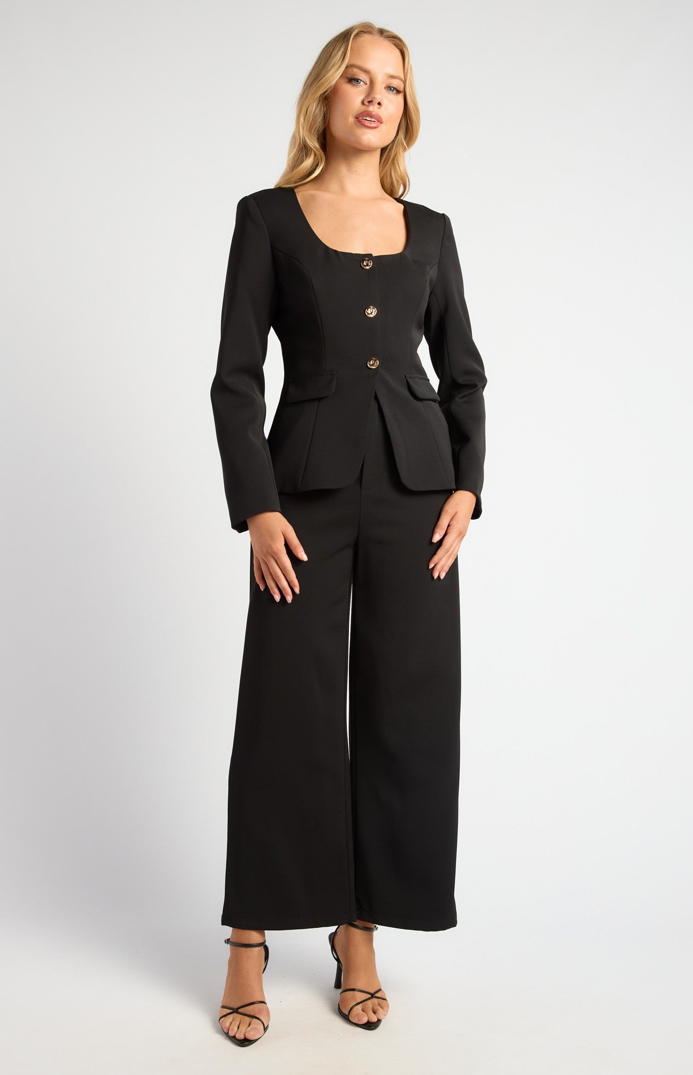 Straight Leg High Waisted Pants