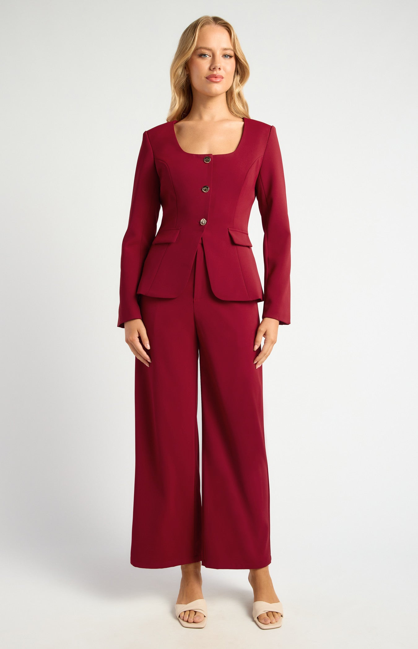 Straight Leg High Waisted Pants