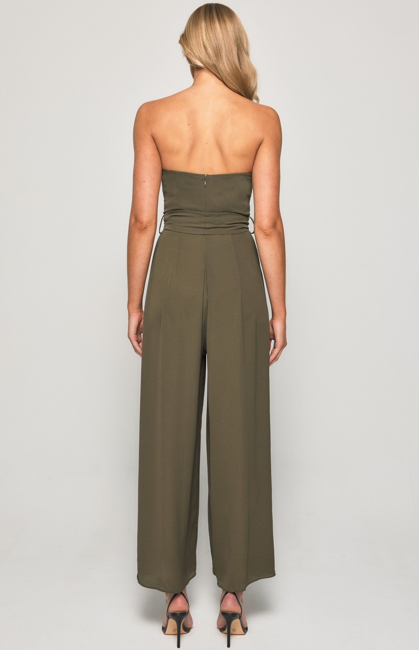 Split Leg Waist Jumpsuit