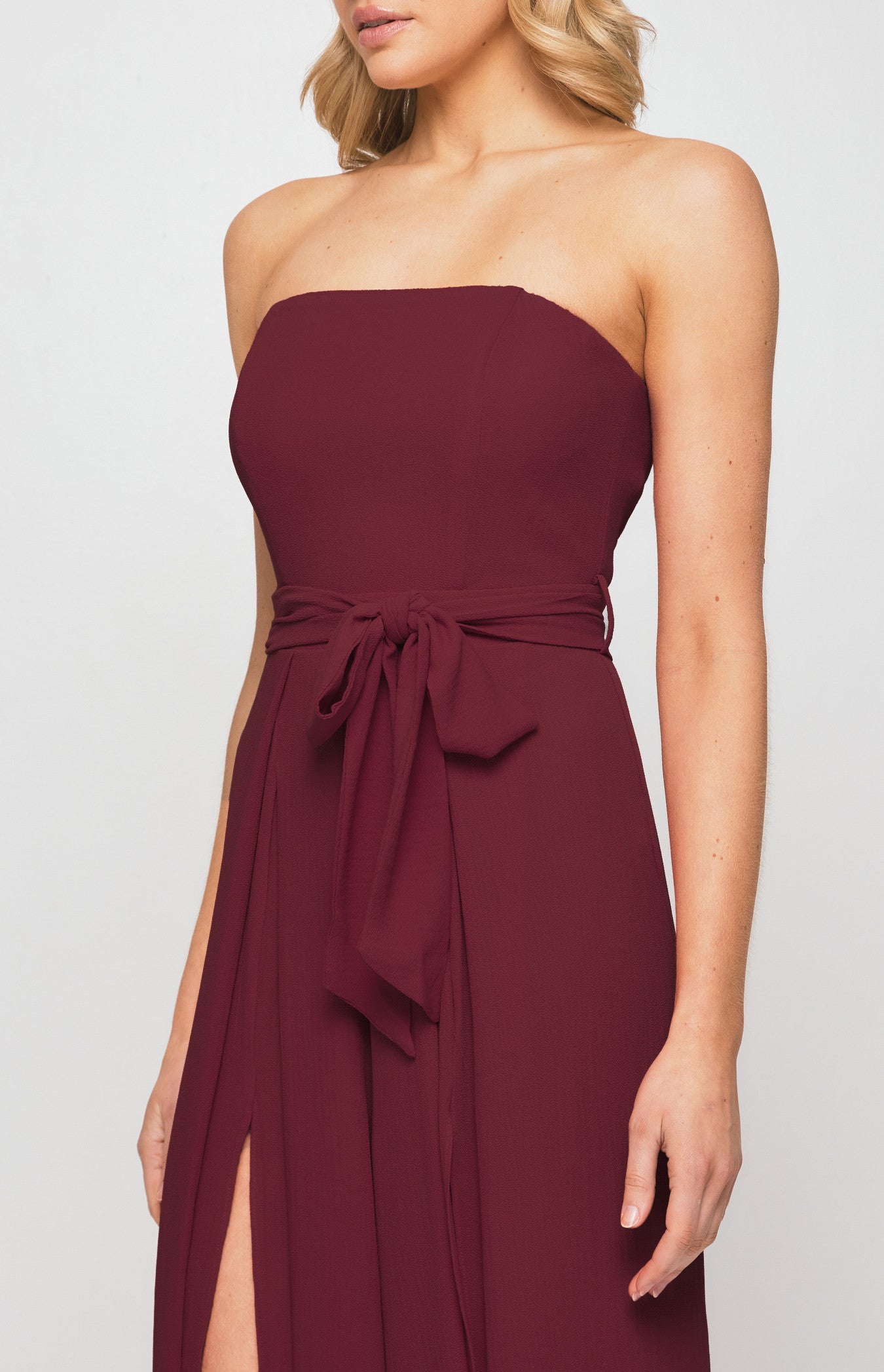 Split Leg Waist Jumpsuit