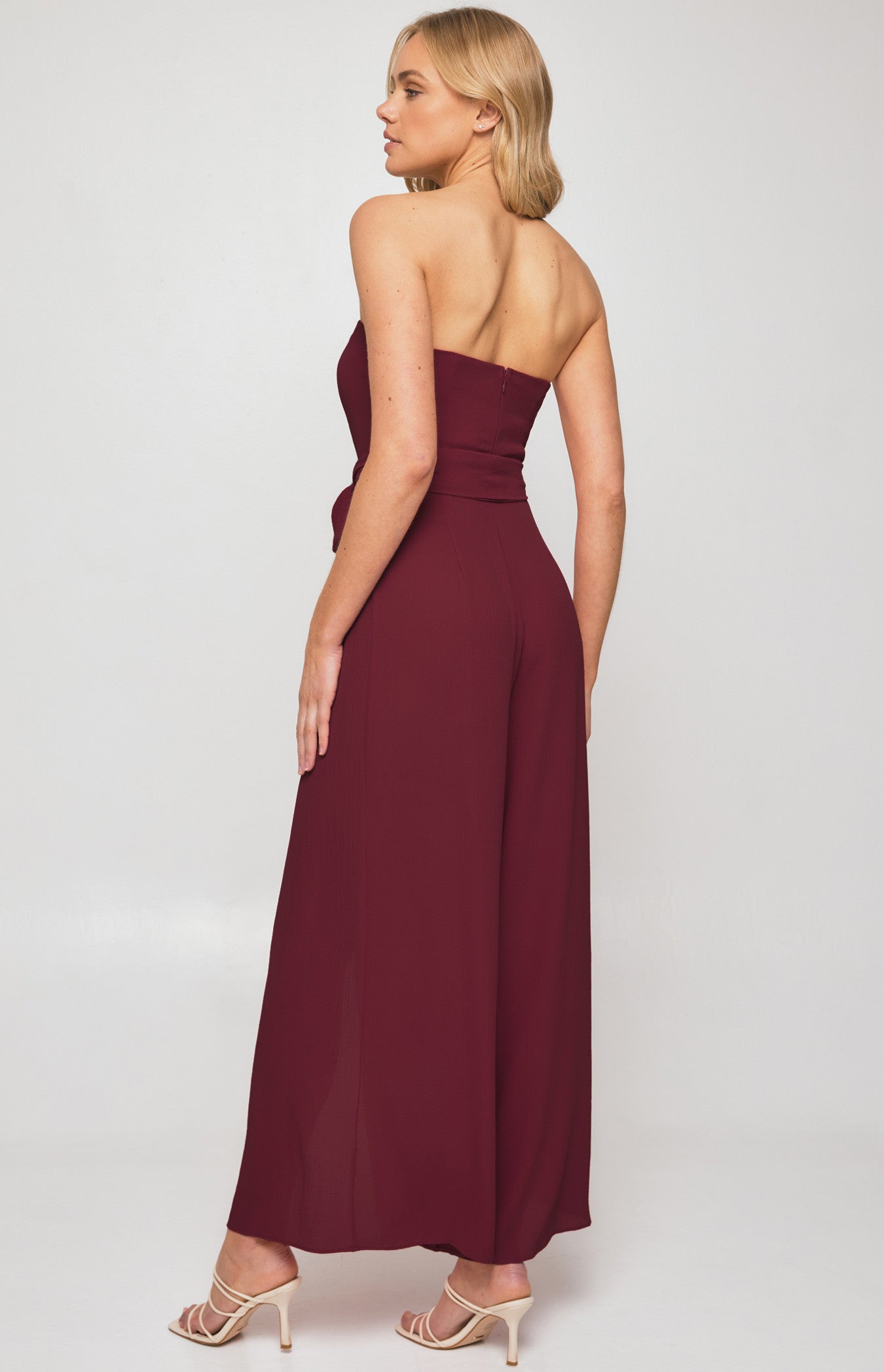 Split Leg Waist Jumpsuit