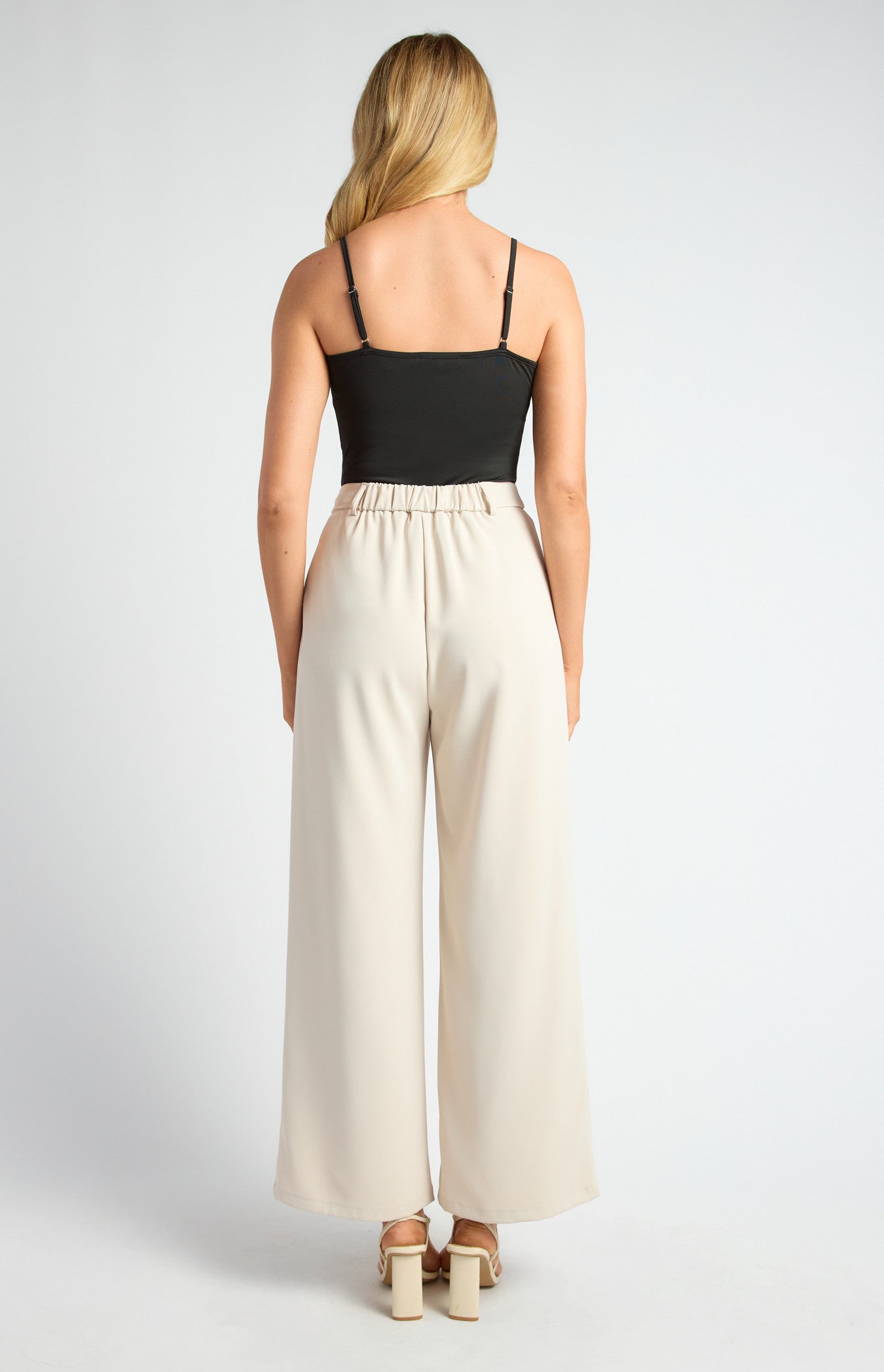 High Neck Chiffon Top with Separate Cami