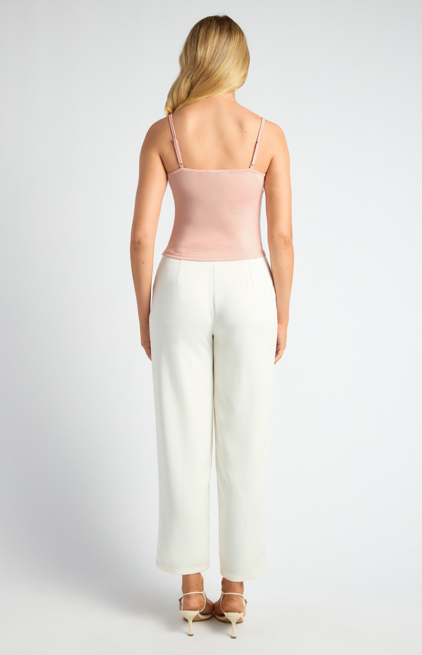 High Neck Chiffon Top with Separate Cami