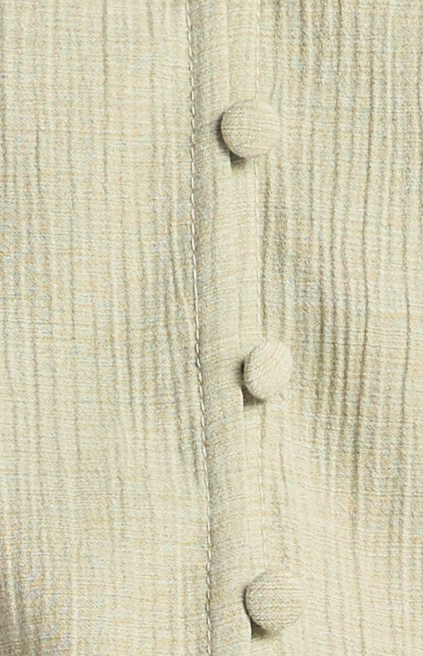 Textured Shirt with Self-Covered Shank Buttons