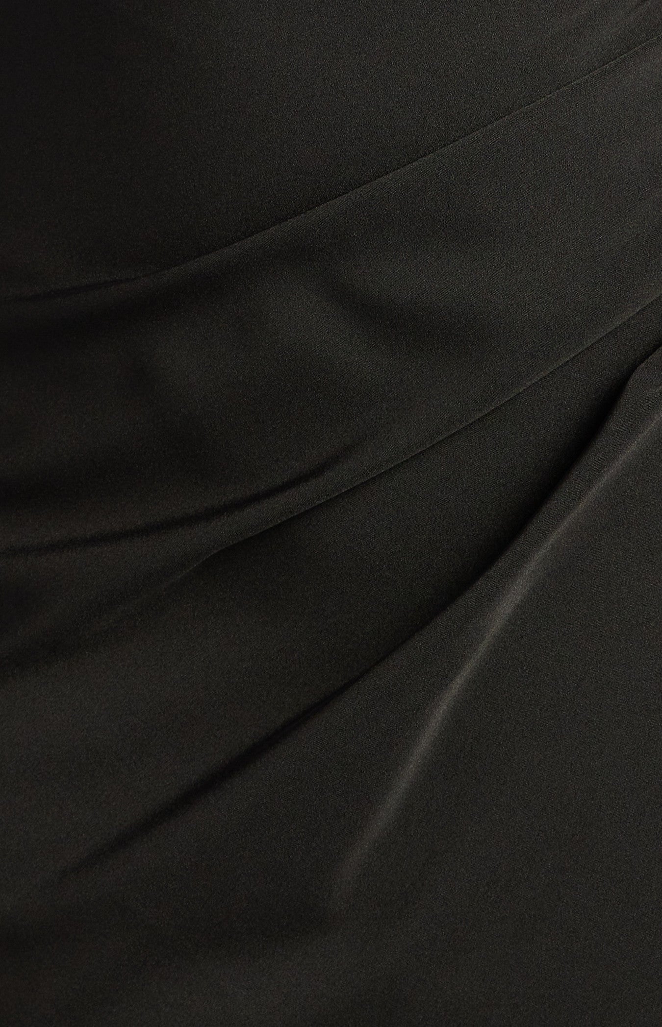 Pleated Detail Satin Dress with Detachable Scarf