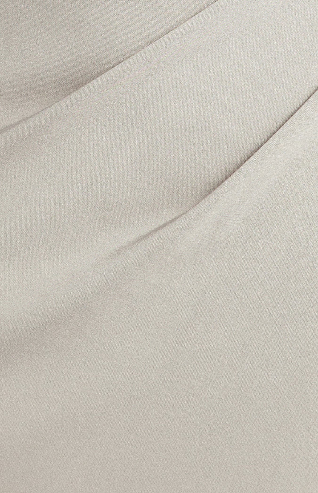 Pleated Detail Satin Dress with Detachable Scarf