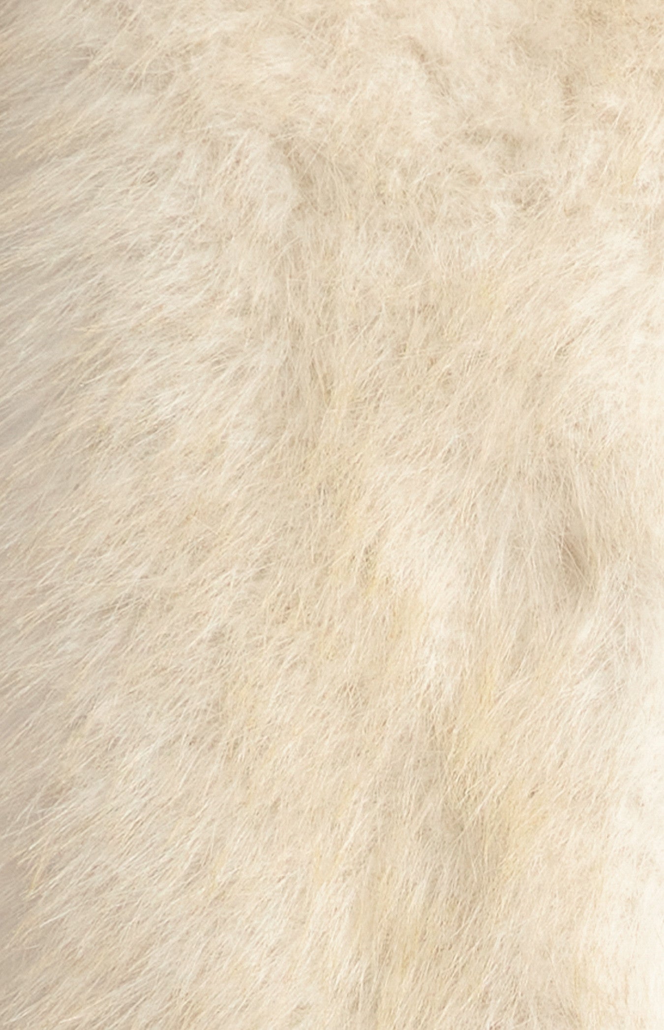 Faux Fur Coat with Hook and Eye Closure