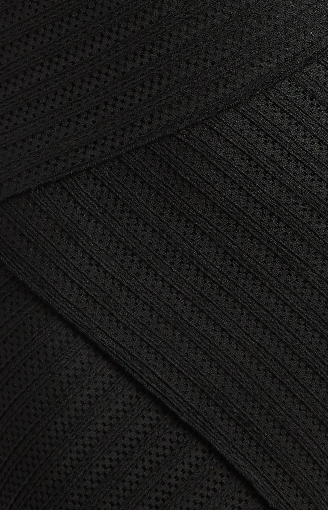 Textured Contrast Panel Jersey Top and Skirt Set