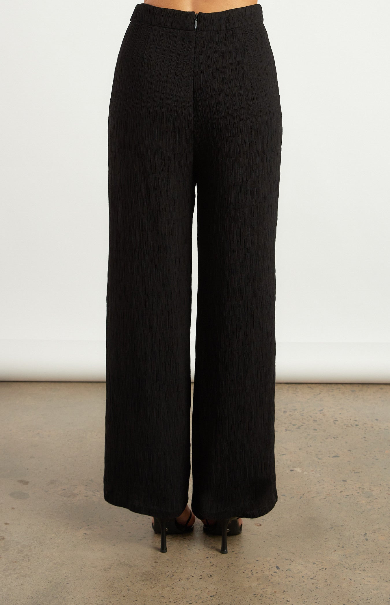 Gold Beaded Detail Textured Set with Halter Top and Pants