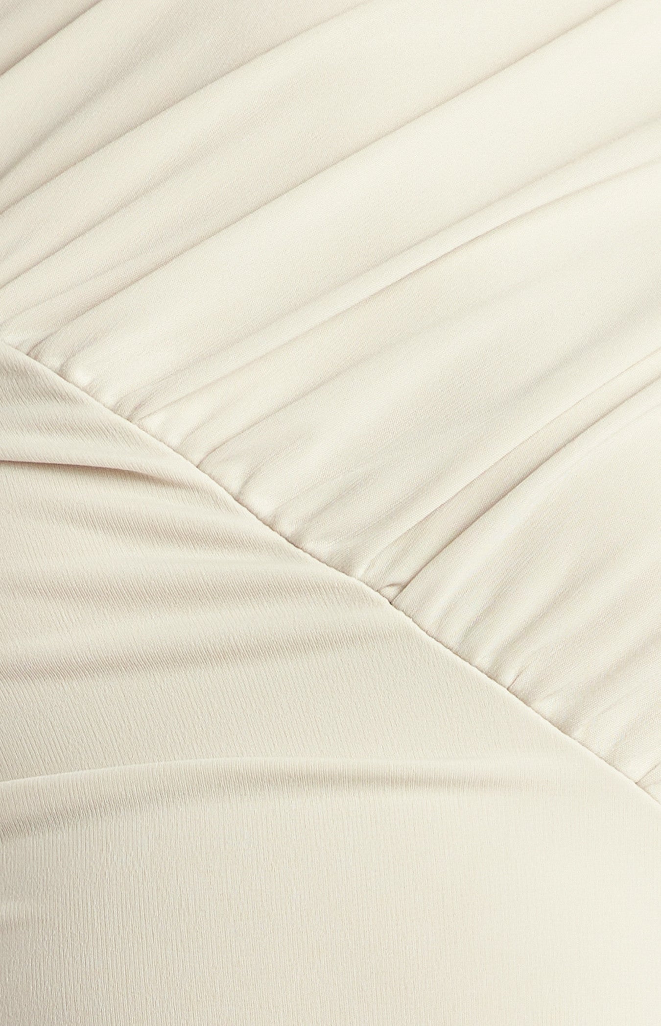 Ruched Line Detail Dressy Jersey Top