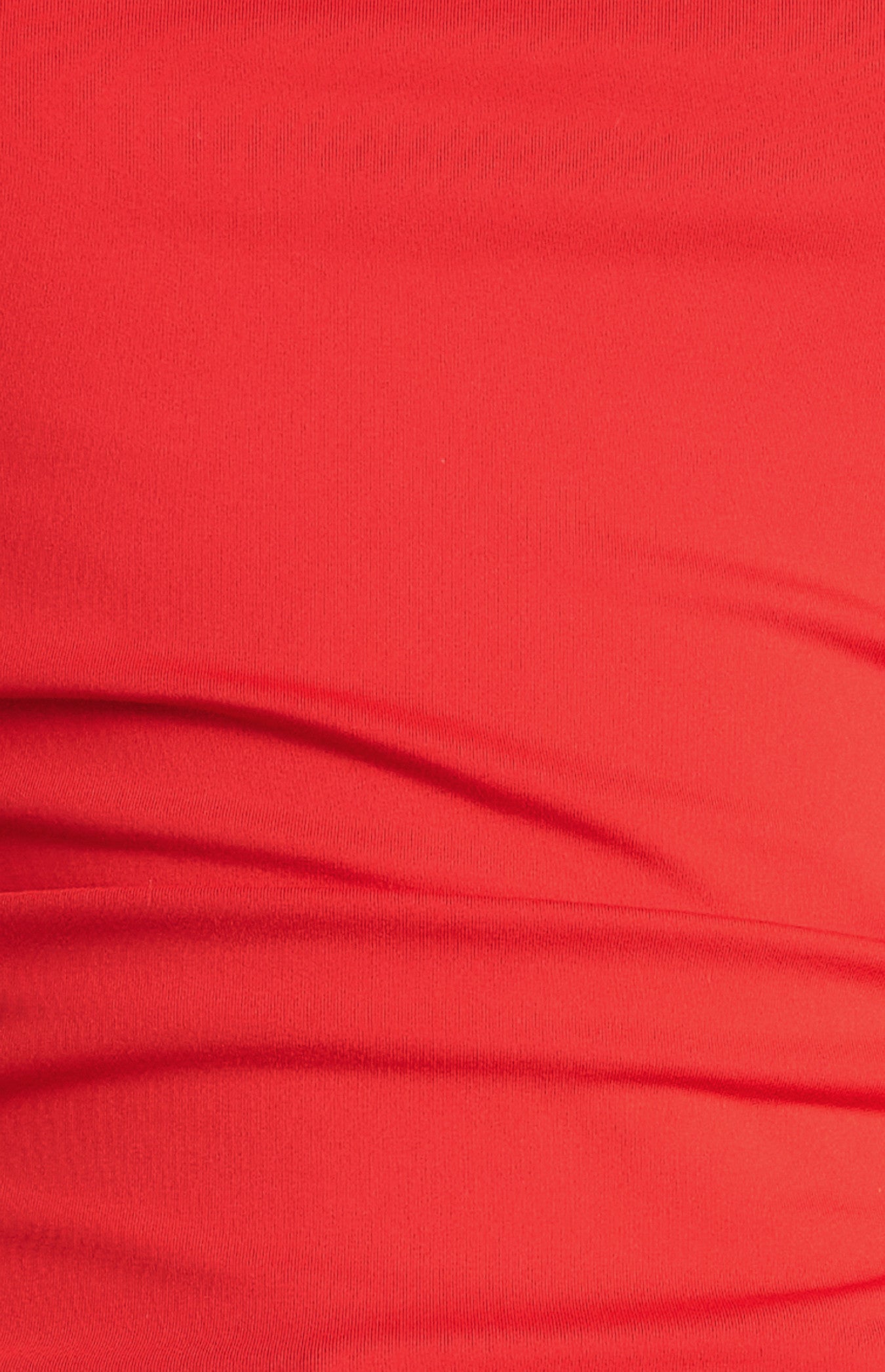 D-Ring Buckle Shoulder Detail Ruched Jersey Top