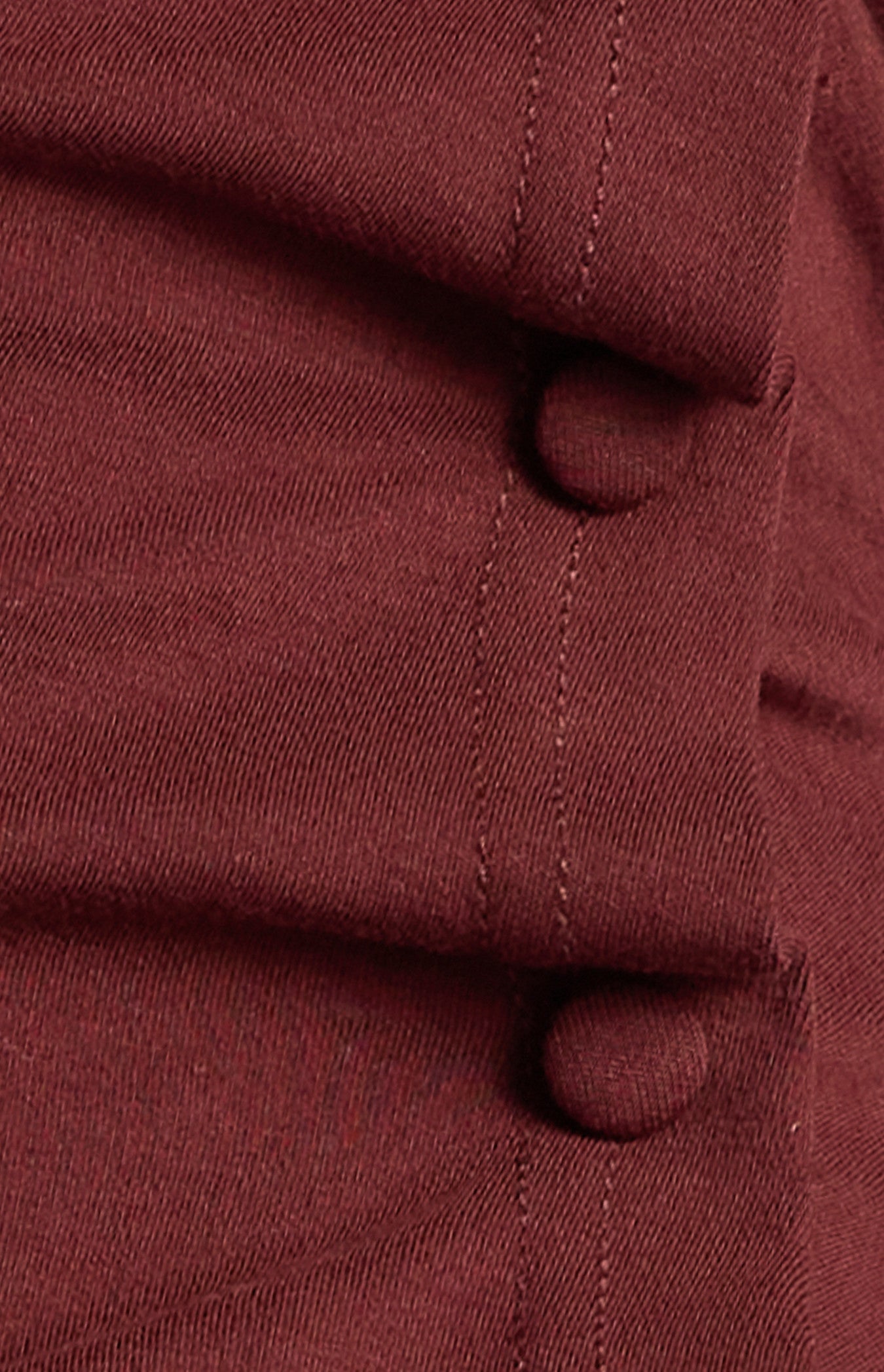 Asymmetric Neckline Jersey Top with Button Ruffle Feature