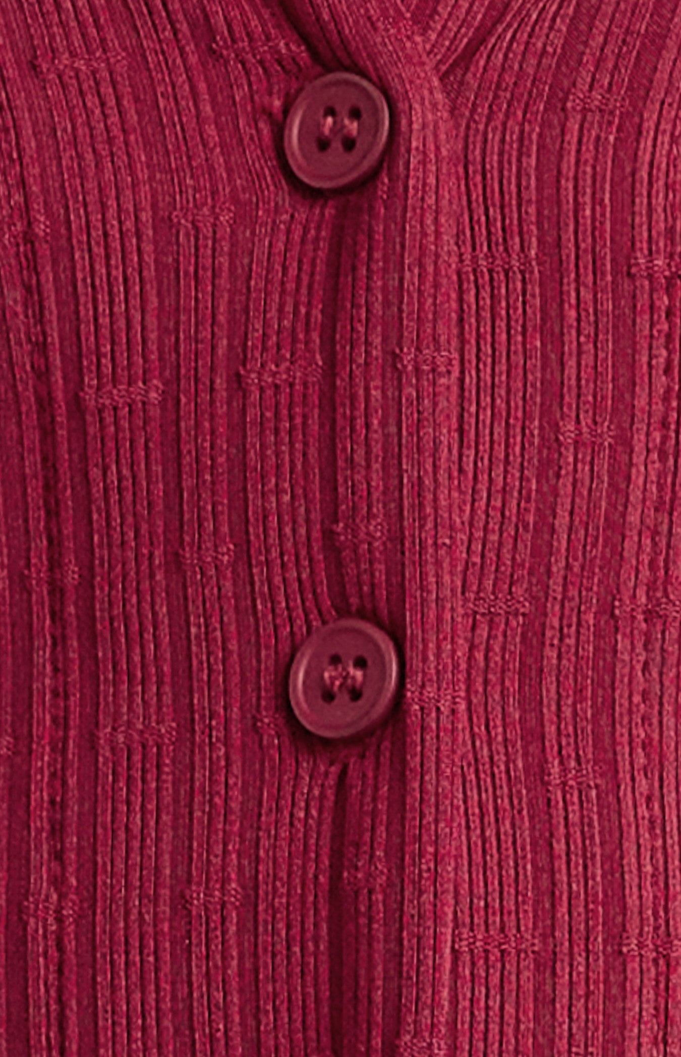 Contrast Detail Button-Up Textured Jersey Top