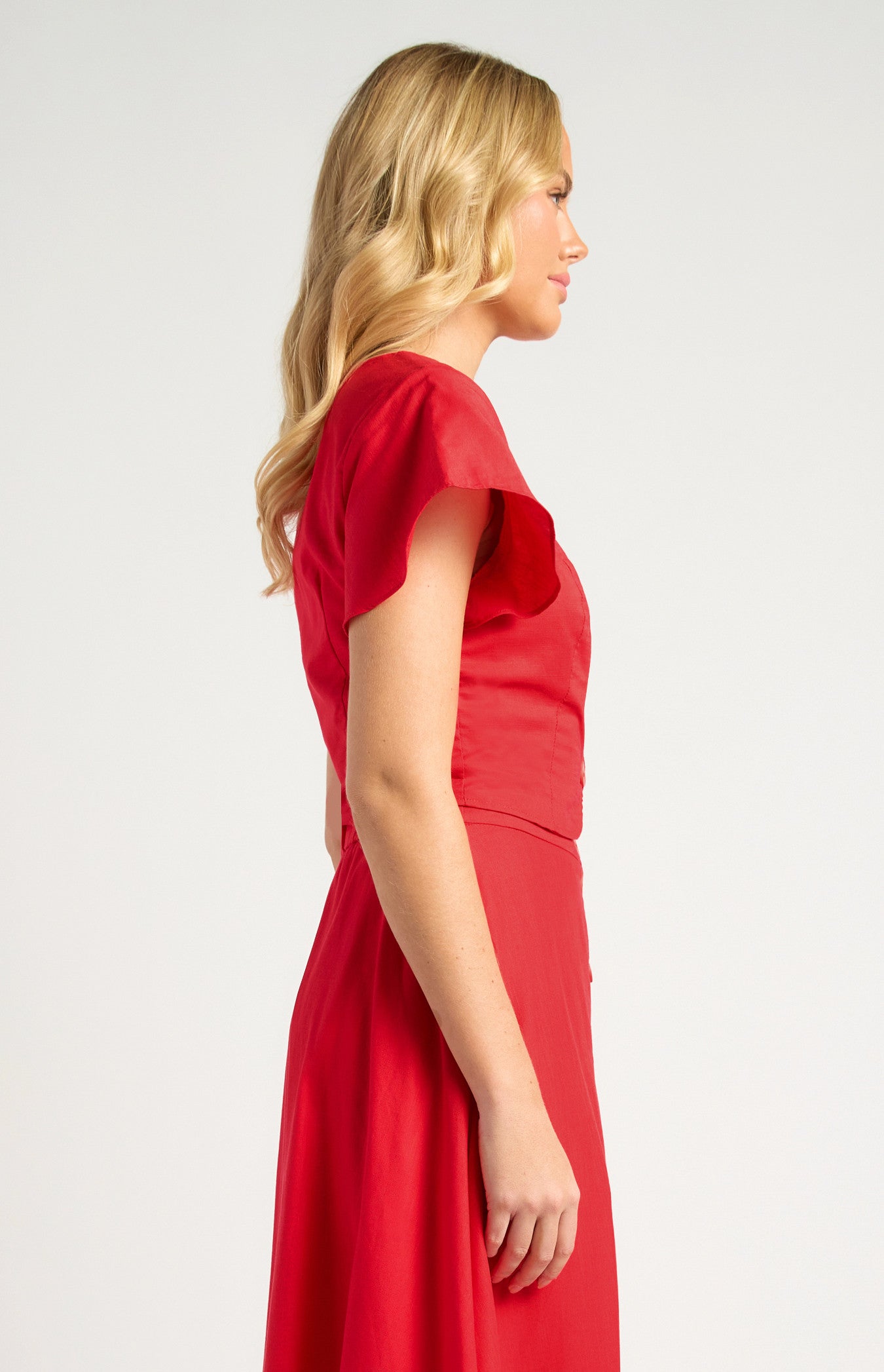 Butterfly Sleeves Panel Details Top