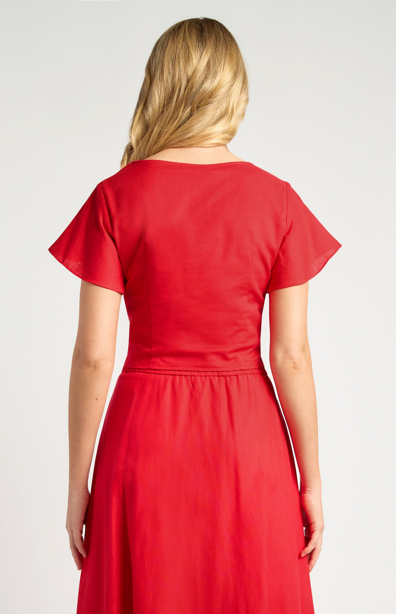 Butterfly Sleeves Panel Details Top