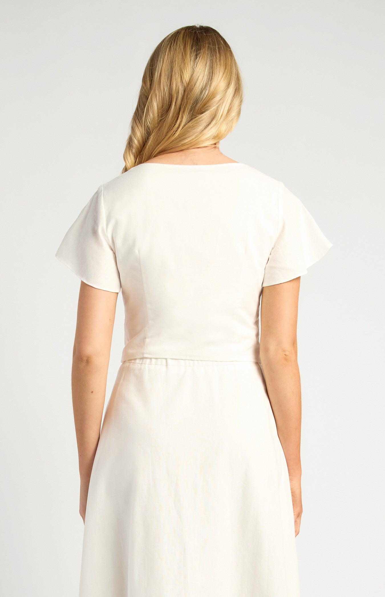 Butterfly Sleeves Panel Details Top