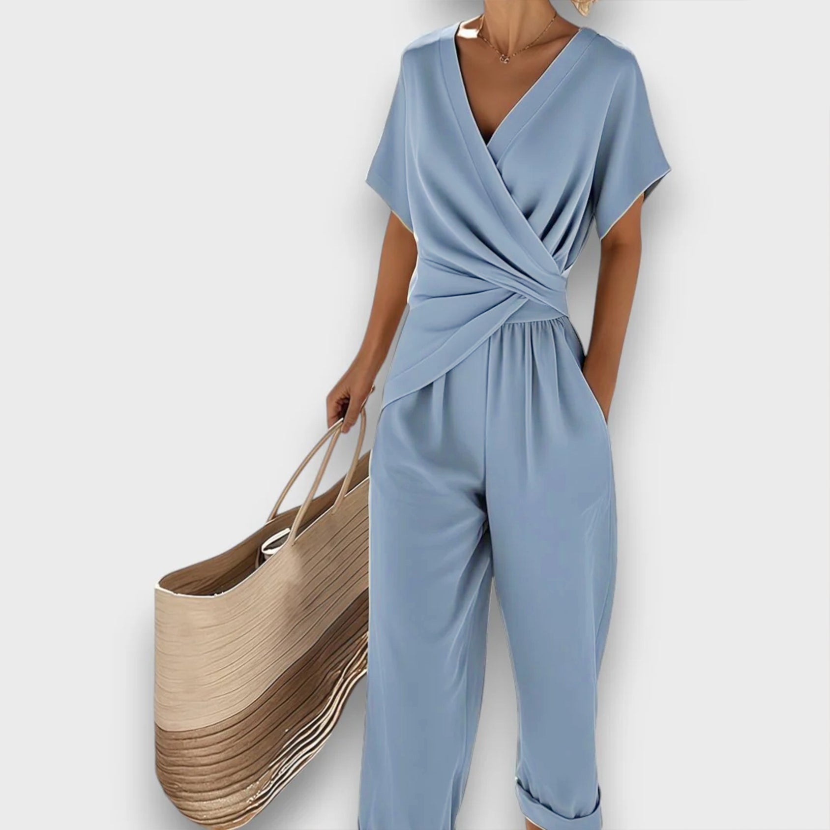 Celira Summery Wrap-Look Jumpsuit