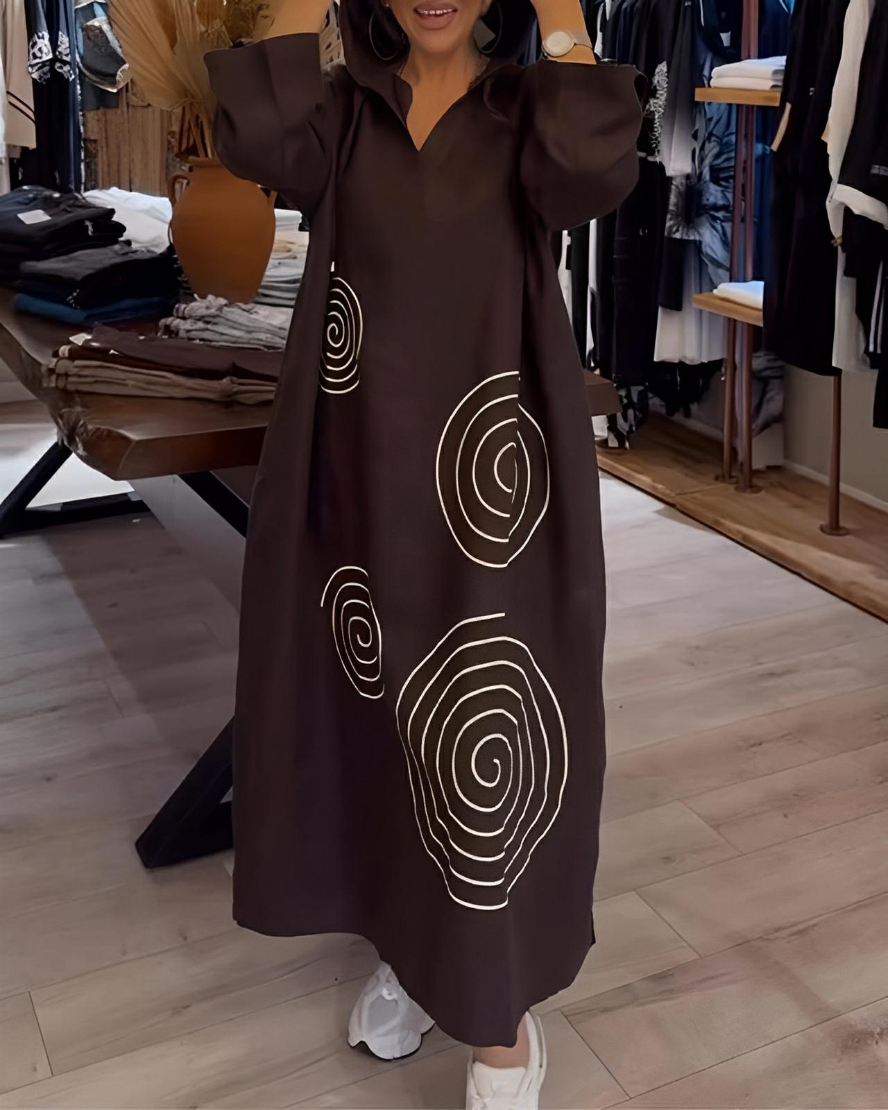 Ella Flow Maxi Hoodie Dress