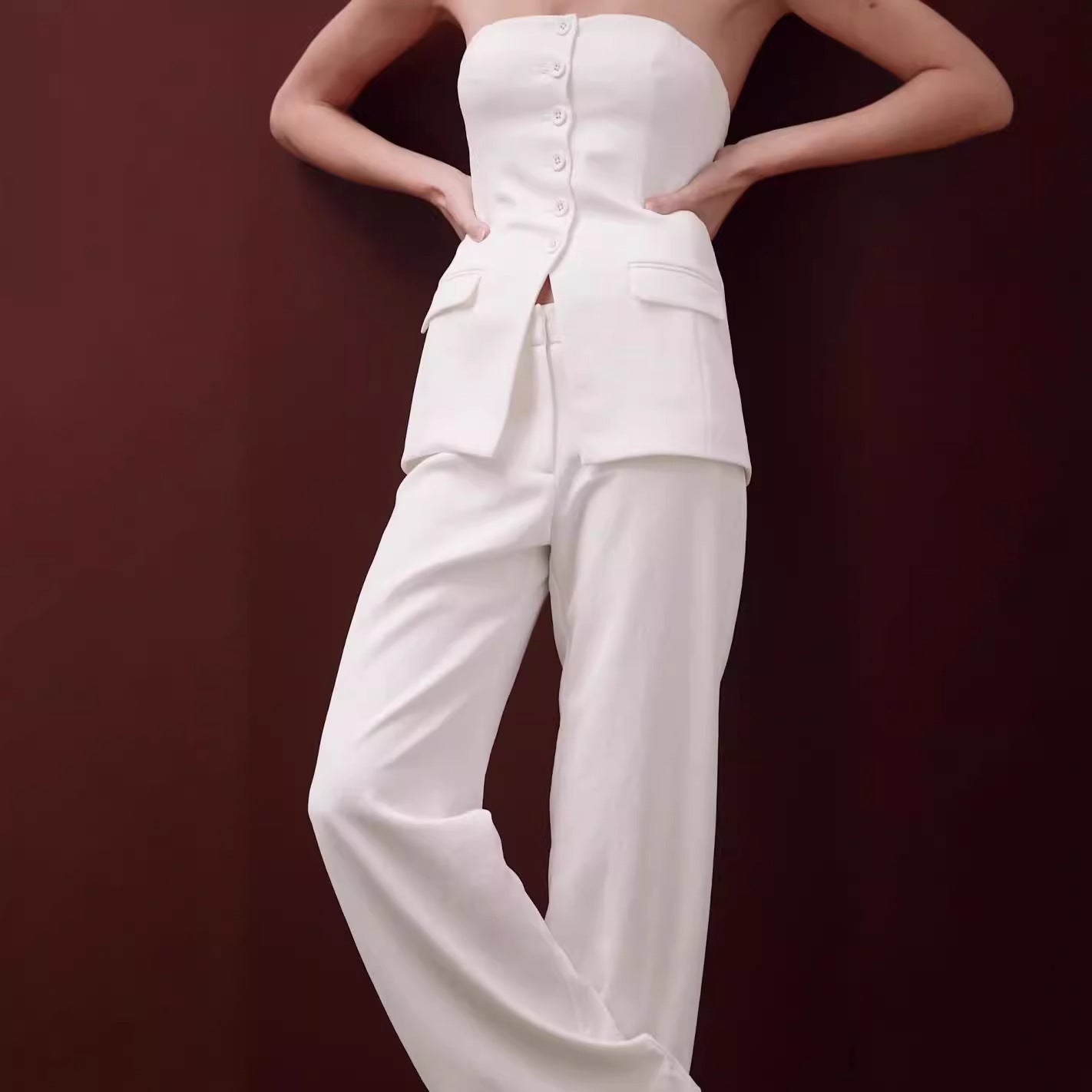 Chic Tube Top Suit