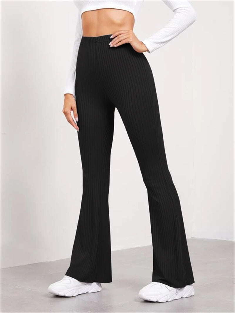 High-Waist Flared Yoga Pants / Sports Trousers