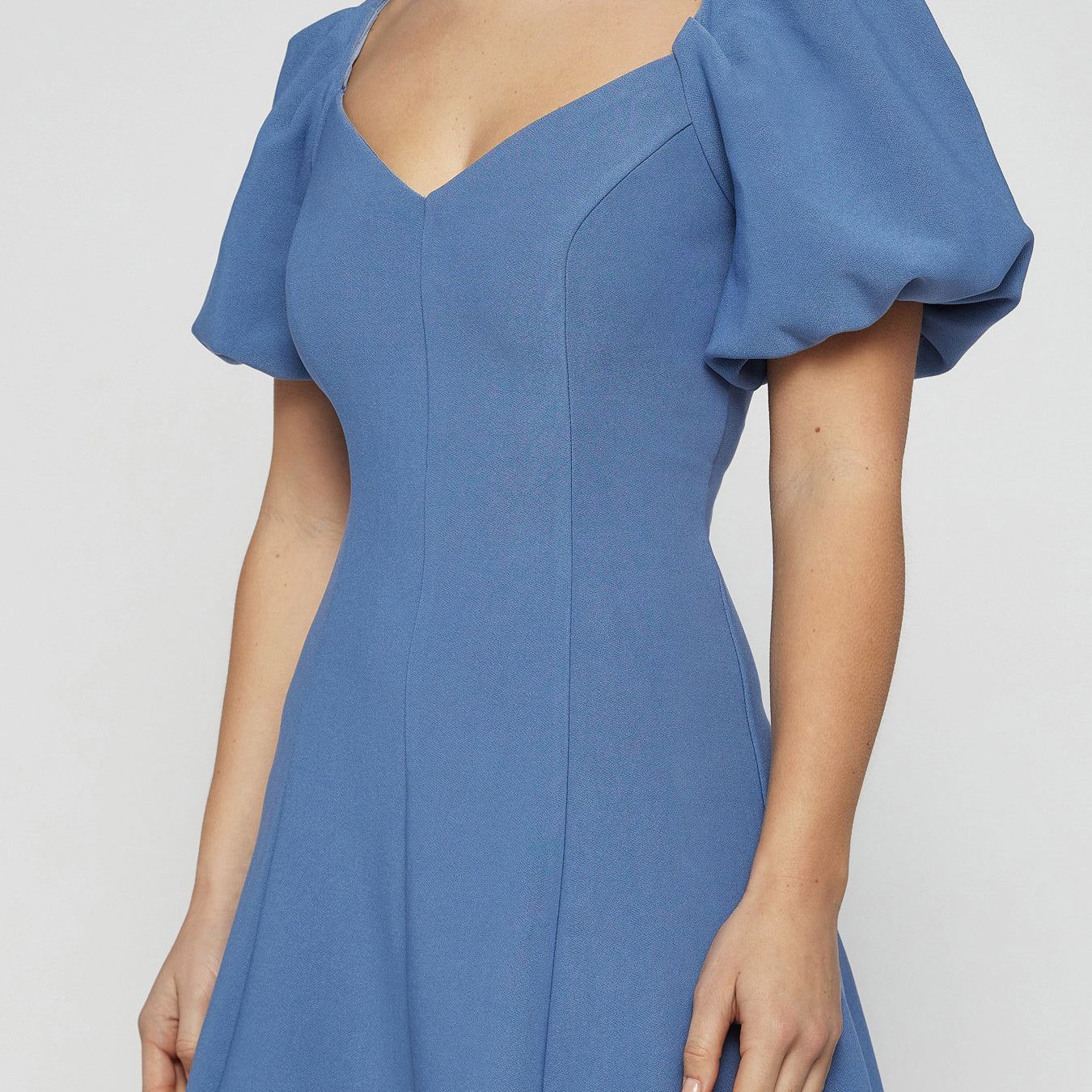 Textured Stretch Fabric Panel Dress