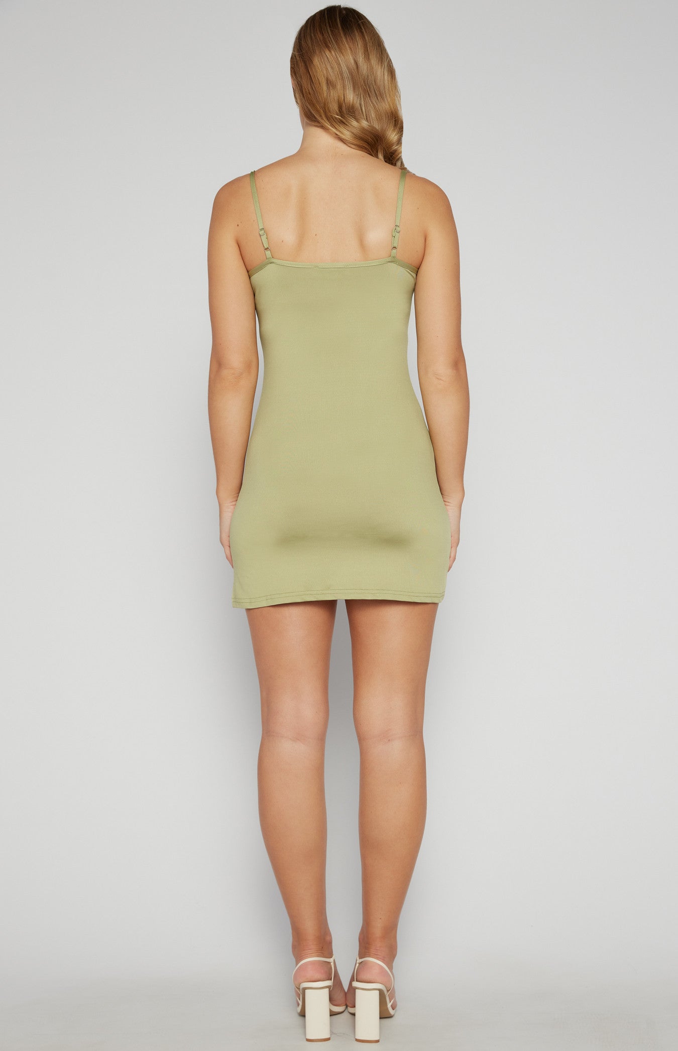 Gold Button Textured Shirt Dress with Slip Lining