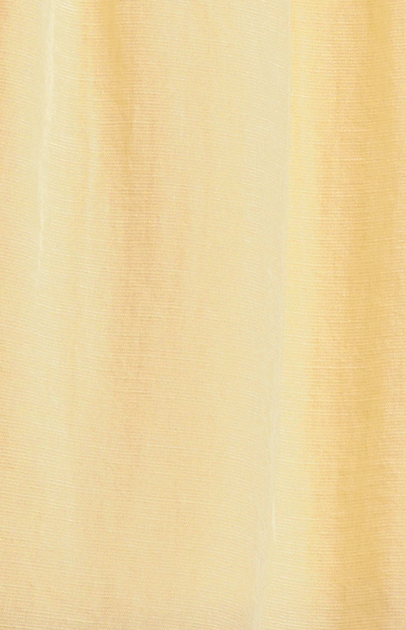 Linen Blend Contrast Neckline Shirred Detail Mini Dress