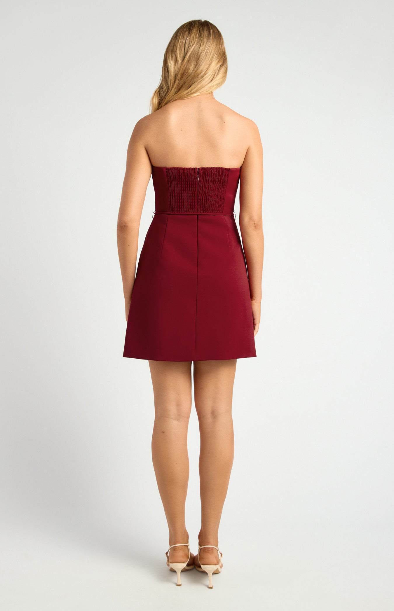 Faux Flap Pocket Detail Mini Dress with Thin Belt