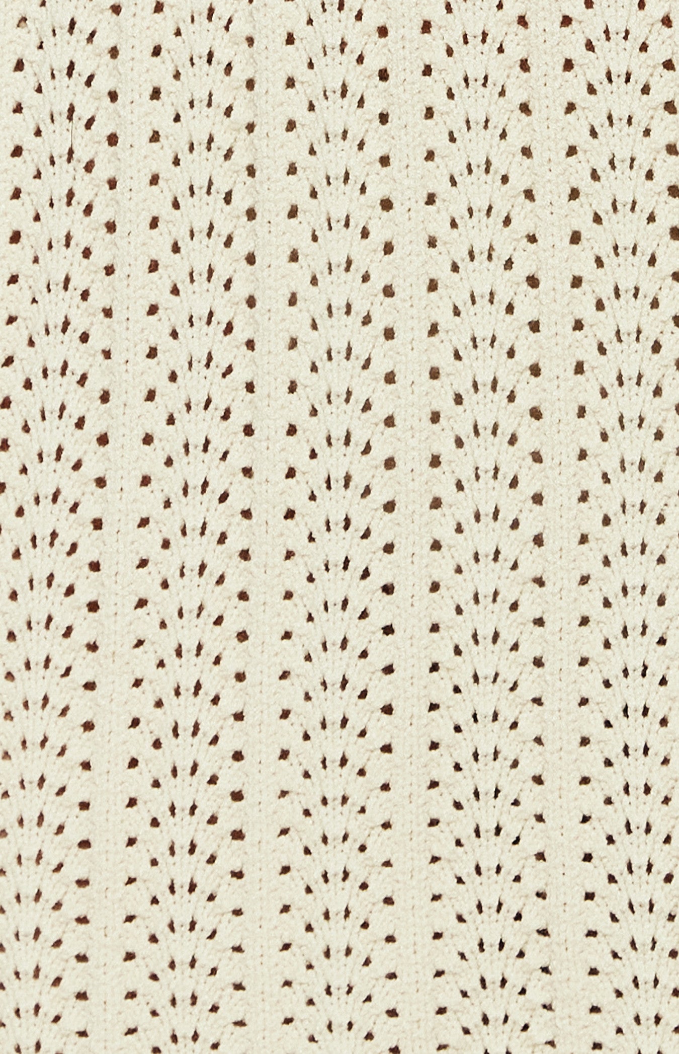 Crochet Knit Dress with Scallop Edge